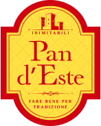 Logo di Pan d'Este, rappresenta la tradizione e la qualità italiana in un design elegante