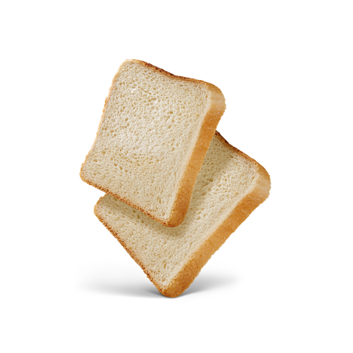 Fette di pane tostato dorato e soffice che si sovrappongono